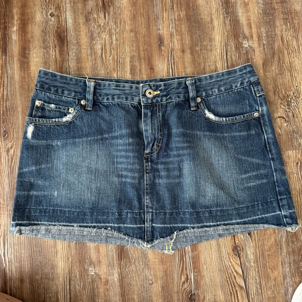 American Eagle Vintage Denim Mini Skirt